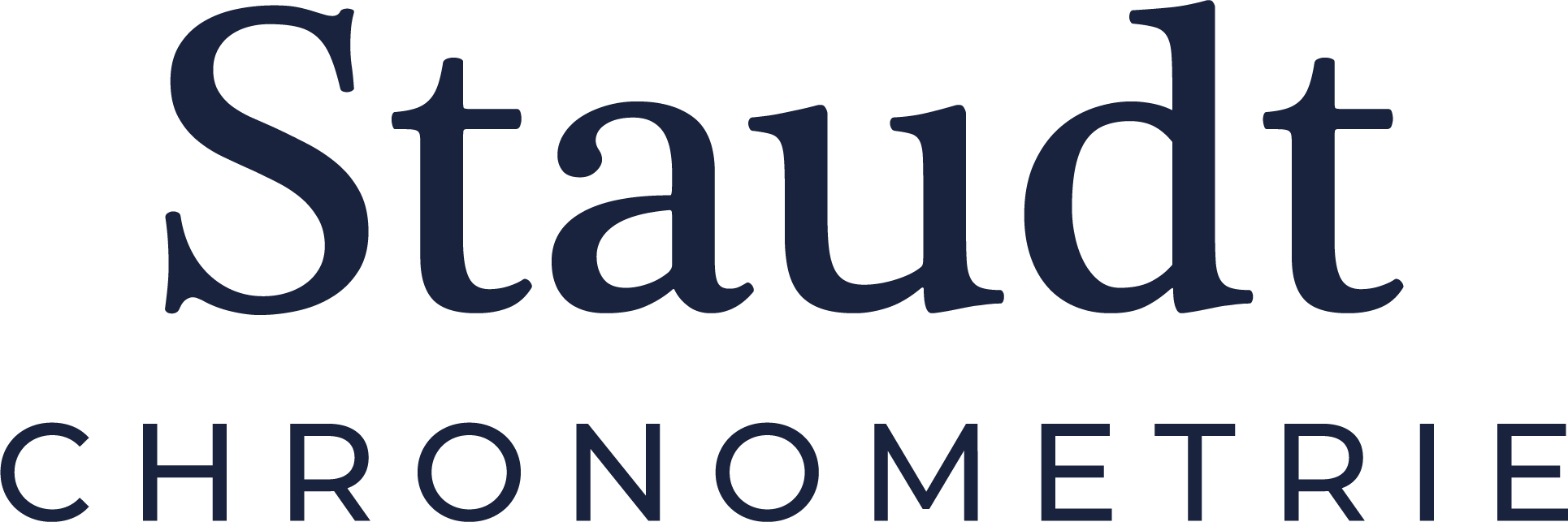 Staudt Chronometrie logo text blue