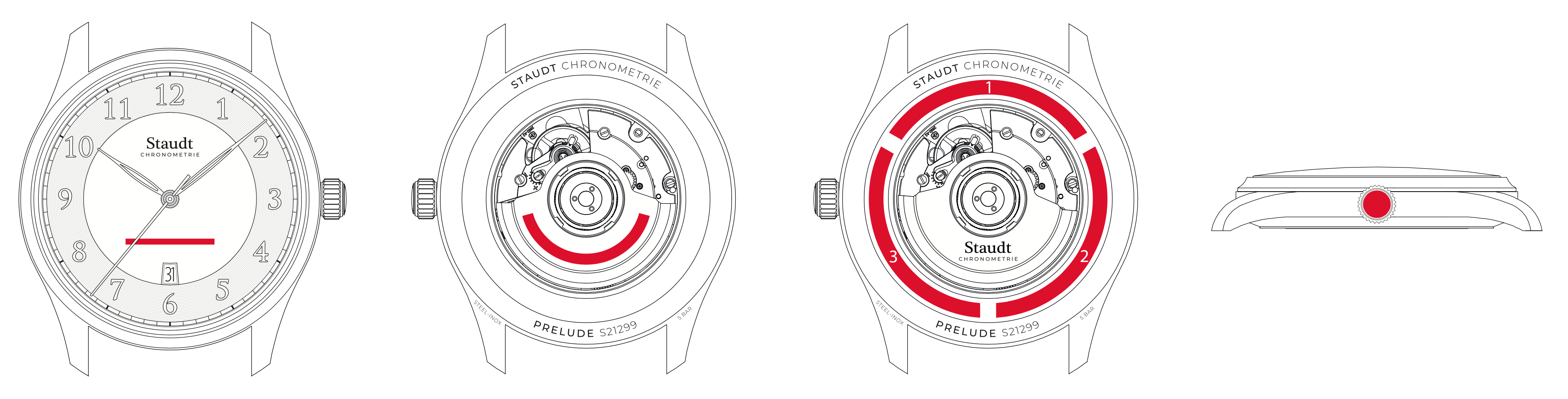 Staudt P20 personalisation design drawing outlines